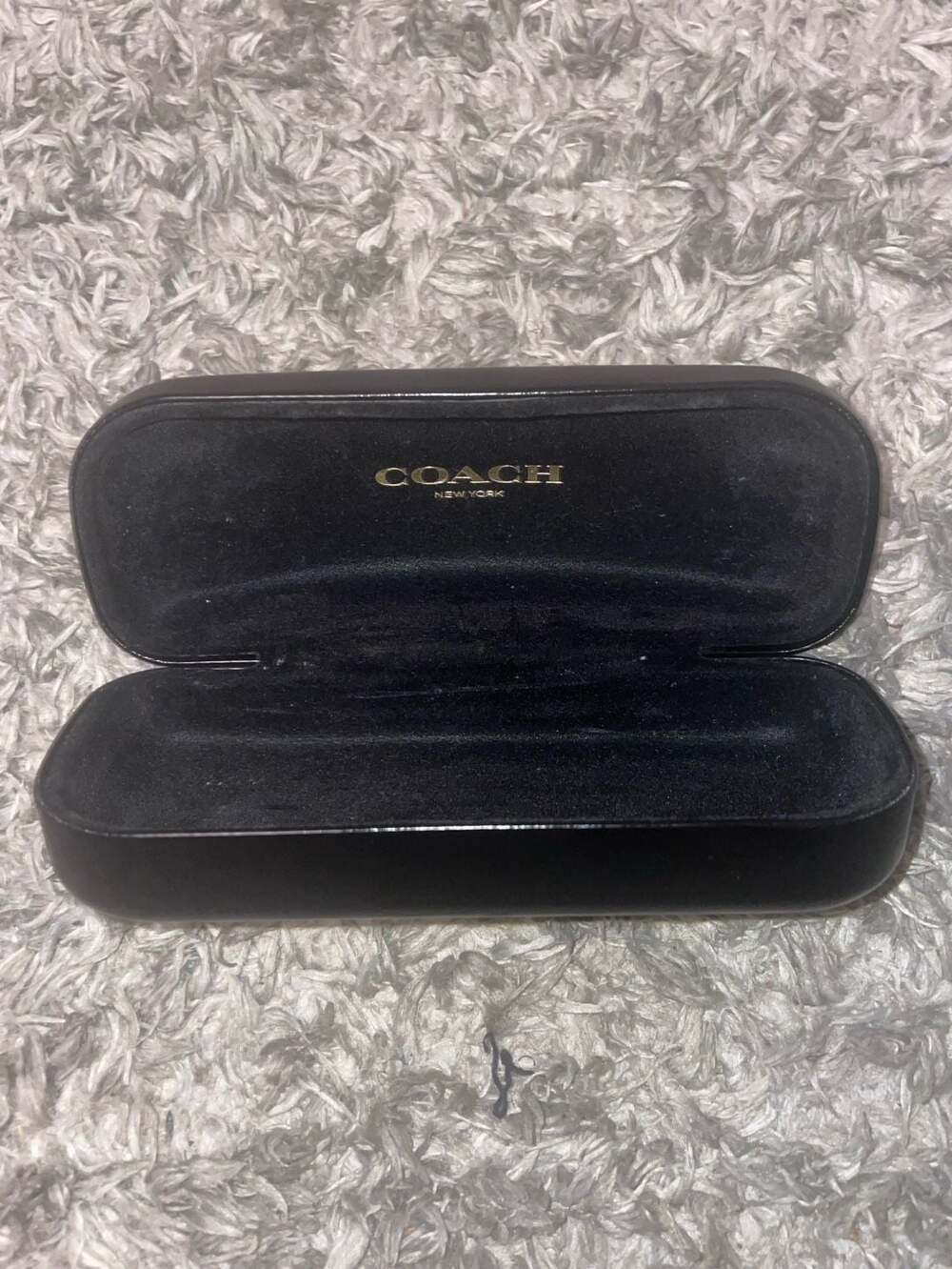 Coach New York Black Hard Clamshell Eyeglasses Sunglasses Case